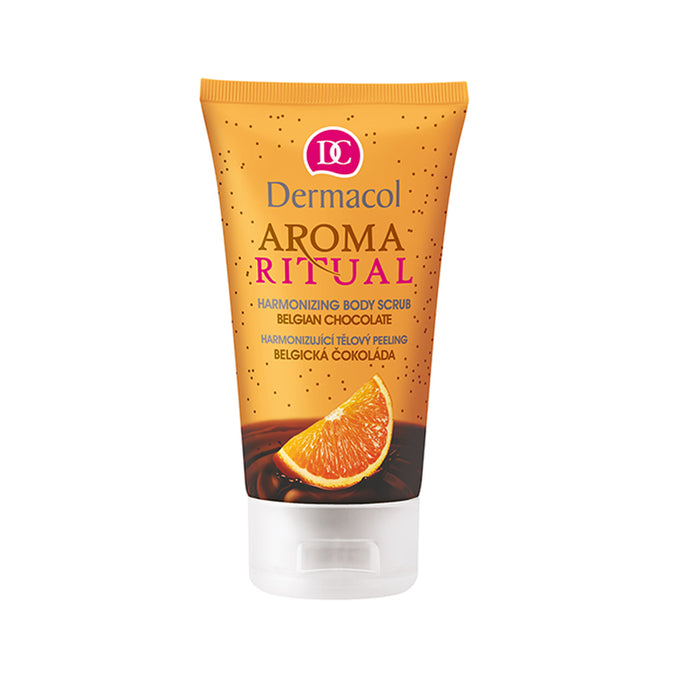 DERMACOL AROMA RITUAL HARMONIZING BODY SCRUB - BELGIAN CHOCOLATE 150ML - Beauty Bar 