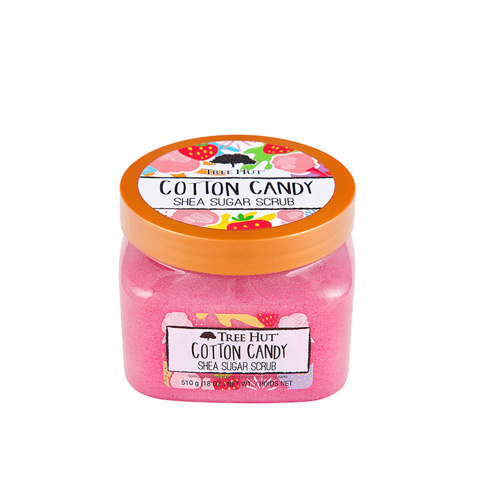 TREE HUT COTTON CANDY SHEA SUGAR SCRUB 510G - Beauty Bar 