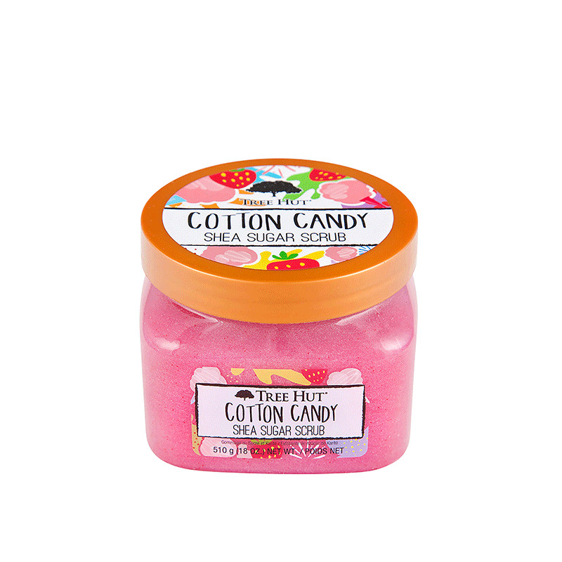 TREE HUT COTTON CANDY SHEA SUGAR SCRUB 510G - Beauty Bar 