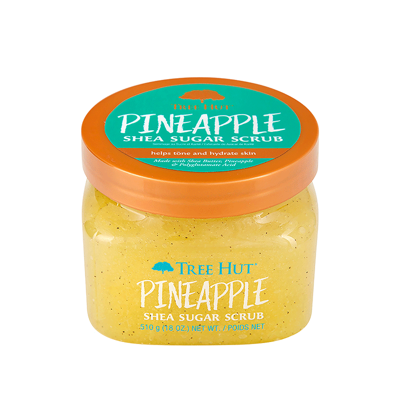 TREE HUT SUGAR SCRUB PINEAPPLE 510G - Beauty Bar 