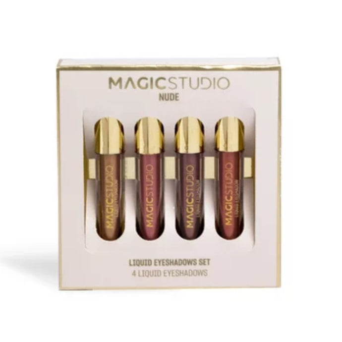 MAGIC STUDIO NUDE 4PCS LIQUID EYESHADOWS SET 24 - Beauty Bar 