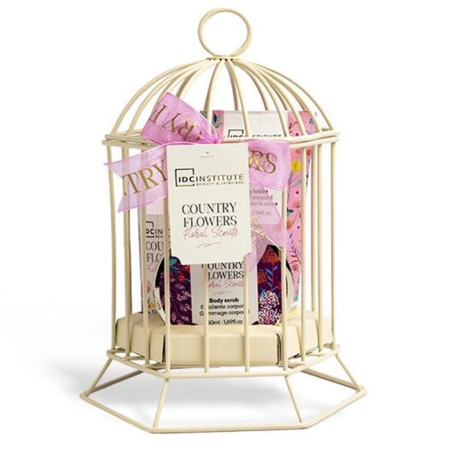 IDC COUNTRY FLOWERS BIRDCAGE 3PCS 24 - Beauty Bar 