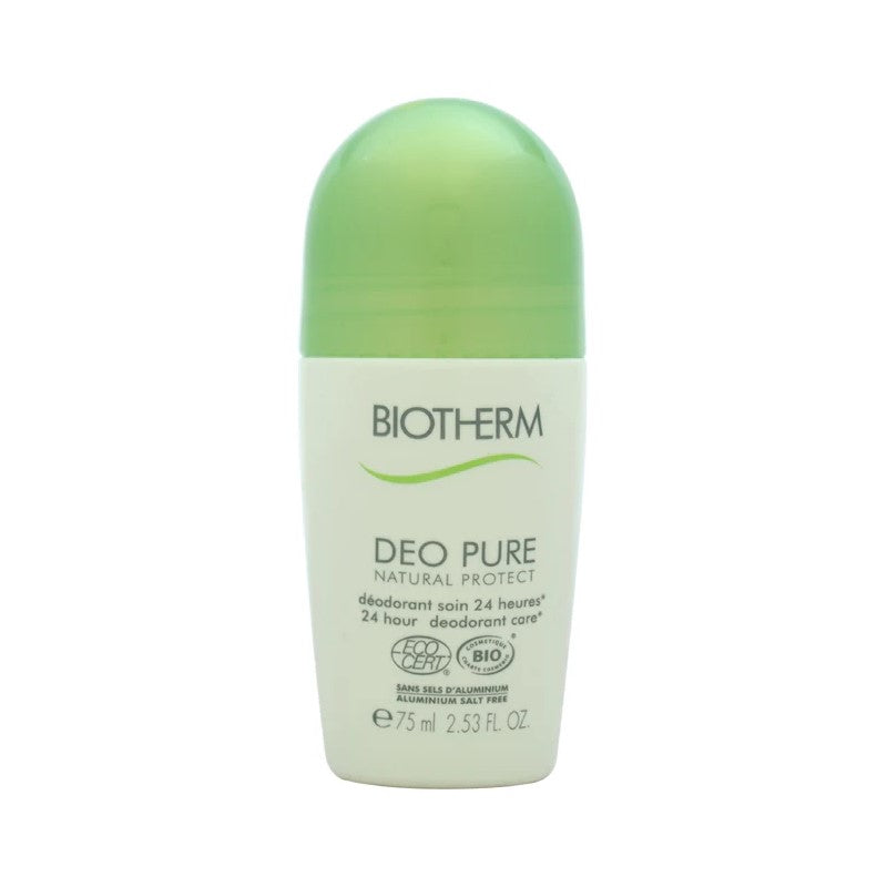 BIOTHERM DEO PURE NATURAL PROTECT  ROLL ON 75ML - Beauty Bar 