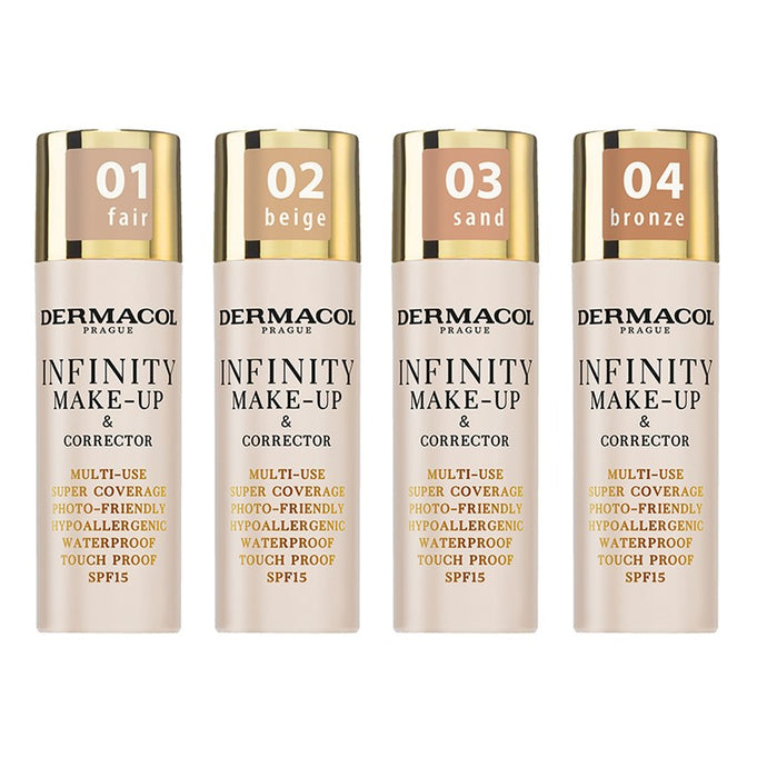 DERMACOL INFINITY FOUNDATION AND CONCEALER-AVAILABLE IN 4 SHADES - Beauty Bar 