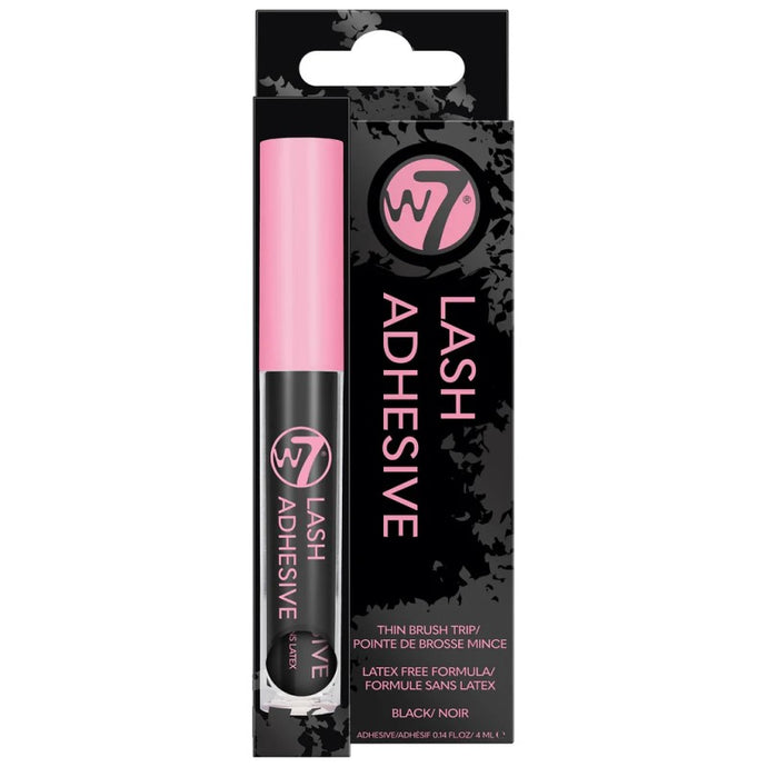 W7 LASH ADHESIVE LATEX FREE 4ML BLACK - Beauty Bar 