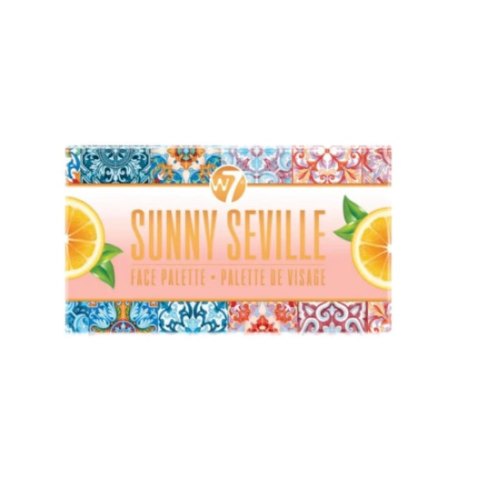 W7 SUNNY SEVILLE FACE PALETTE AVAILABLE IN 3 SHADES - Beauty Bar 