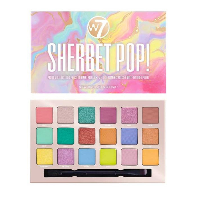 W7 SHERBET POP! PASTEL MULTI-TEXTUTED PALETTE - Beauty Bar 