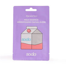 Load image into Gallery viewer, SODA MILK ESSENCE BRIGHTENING FACIAL MASK 28ML - Beauty Bar 
