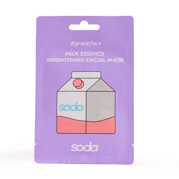 SODA MILK ESSENCE BRIGHTENING FACIAL MASK 28ML - Beauty Bar 