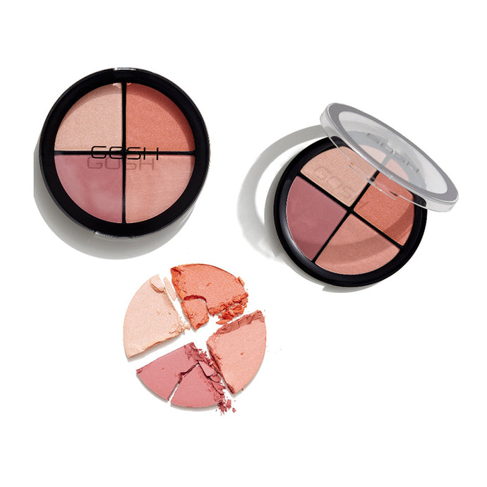 GOSH COPENHAGEN STROBE N' GLOW KIT 002 BLUSH - Beauty Bar 