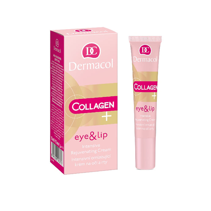 DERMACOL COLLAGEN+ EYE & LIP INTENSIVE REJUVENATING CREAM 15ML - Beauty Bar 