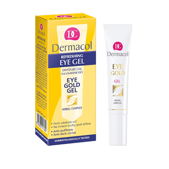 DERMACOL EYE GOLD GEL 15ML - Beauty Bar 