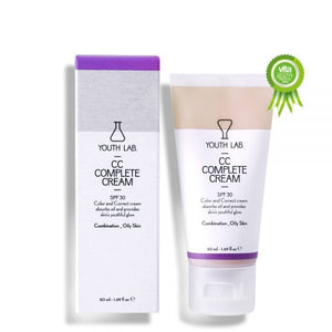 YOUTH LAB CC COMPLETE CREAM SPF 30 OILY SKIN 50ML - Beauty Bar Cyprus