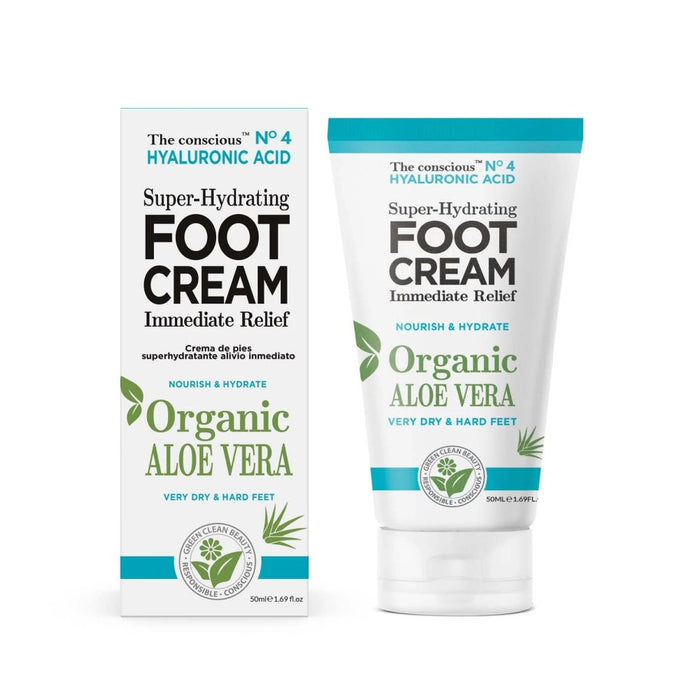 BIOVENE THE CONSCIOUS™ HYALURONIC ACID SUPER HYDRATING FOOT CREAM ORGANIC ALOE VERA 50ML - Beauty Bar 