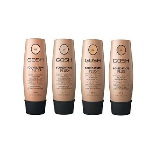 GOSH COPENHAGEN FOUNDATION PLUS - AVAILABLE IN 4 SHADES - Beauty Bar 