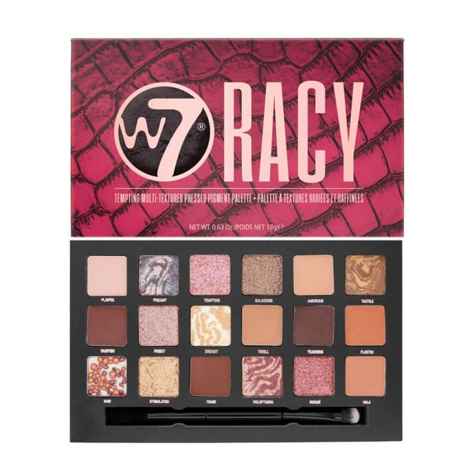 W7 RACY PRESSED PIGMENT PALETTE - Beauty Bar 