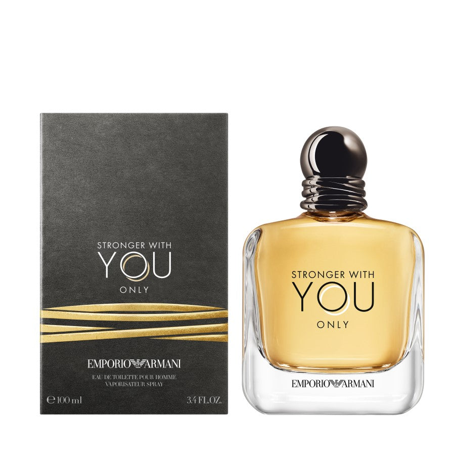 EMPORIO ARMANI STRONGER WITH YOU ONLY EDT - AVAILABLE IN 2 SIZES - Beauty Bar 